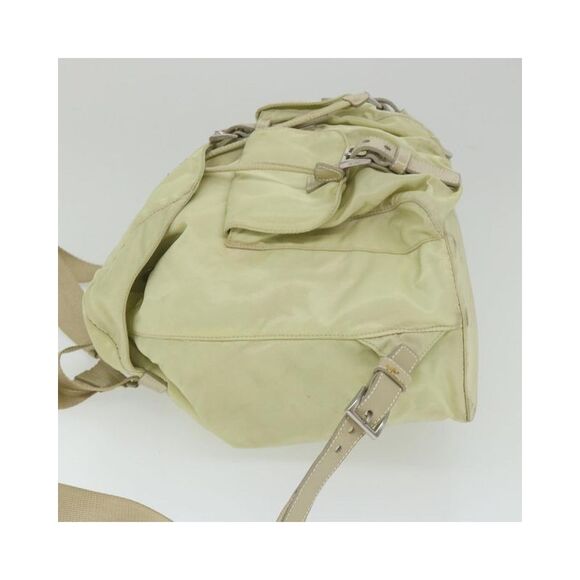 Pre Loved PRADA Drawstring Backpack Women Cream - Picture 5 of 8